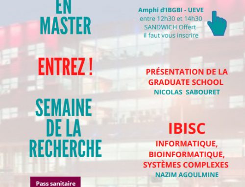 IBISC contribue à l’organisation de la semaine de recherche Paris-Saclay sur le site Evry, le jeudi 2 décembre 2021!