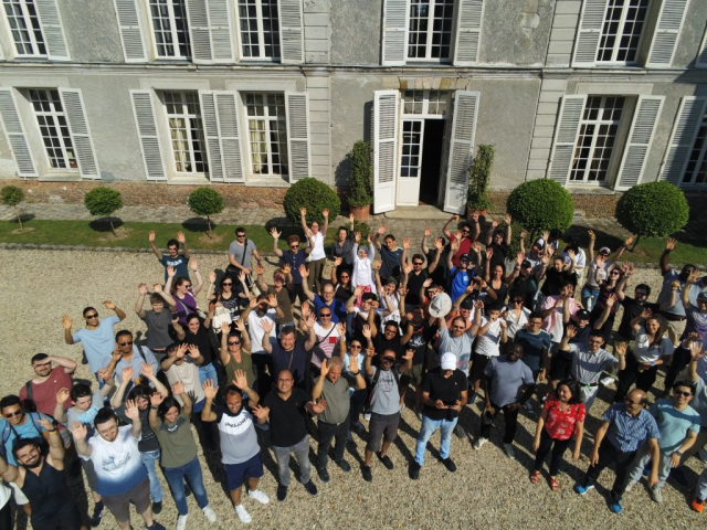 Photo de groupe, laboratoire IBISC, 6 juillet 2023