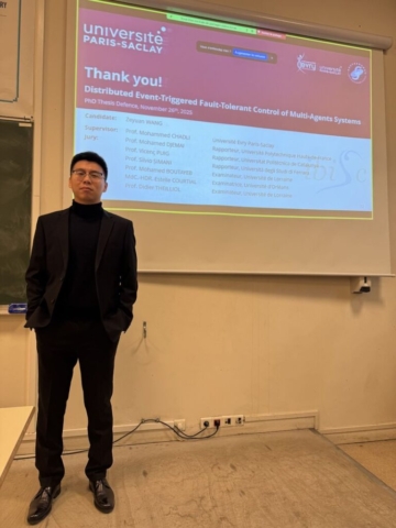 Zeyuan WANG soutient sa thèse de doctorat le mercredi 26 novembre 2025!